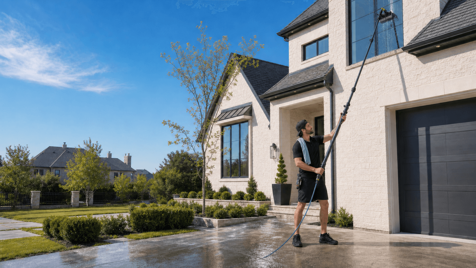 Professional Window Cleaning by Vivid Services in North Dallas